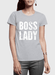 Boss Lady Half Sleeves Women T-shirt - Lacatang Shop