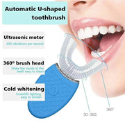 Silicone Electric Toothbrush 360° for Adult Smart Automatic Whitening - Lacatang Shop