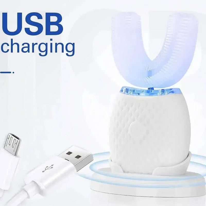 Silicone Electric Toothbrush 360° for Adult Smart Automatic Whitening - Lacatang Shop