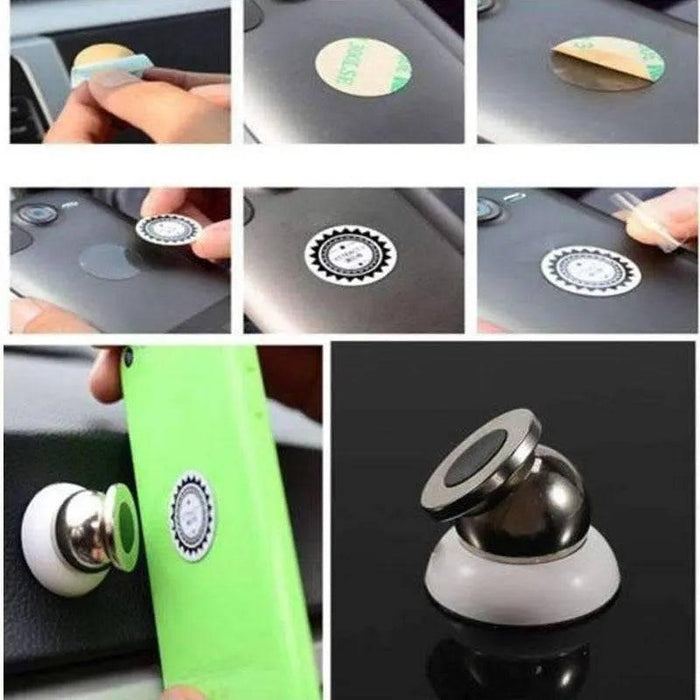 Magnetic Car Cell Phone Holder Mount Dash 360 Rotating For iPhone GPS - Lacatang Shop