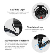 Simulation Solar Camera Fake Camera Outdoor CCTV Surveillance Simulation Fake Camera Waterproof And Safe Home Flashing LED Light - Lacatang Shop