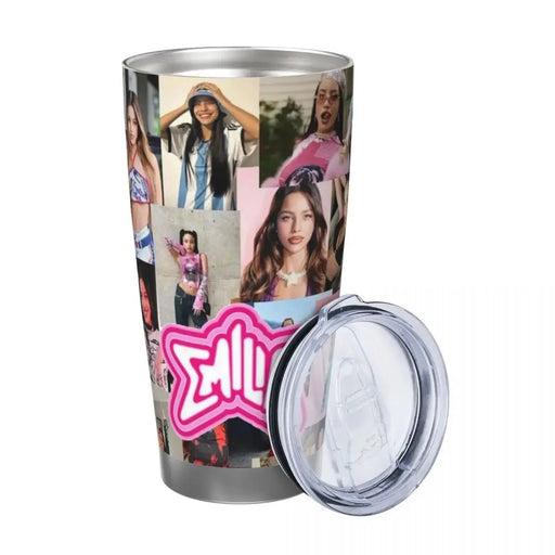Singer Emilia Mernes 20oz Stainless Steel Insulated Thermal Coffee Car Cup Cold Hot Mugs Vacuum Flask - Lacatang Shop