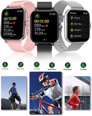 Smart Fitness Tracker Watch - IP68 Waterproof, Heart Rate, Sports Modes - Lacatang Shop