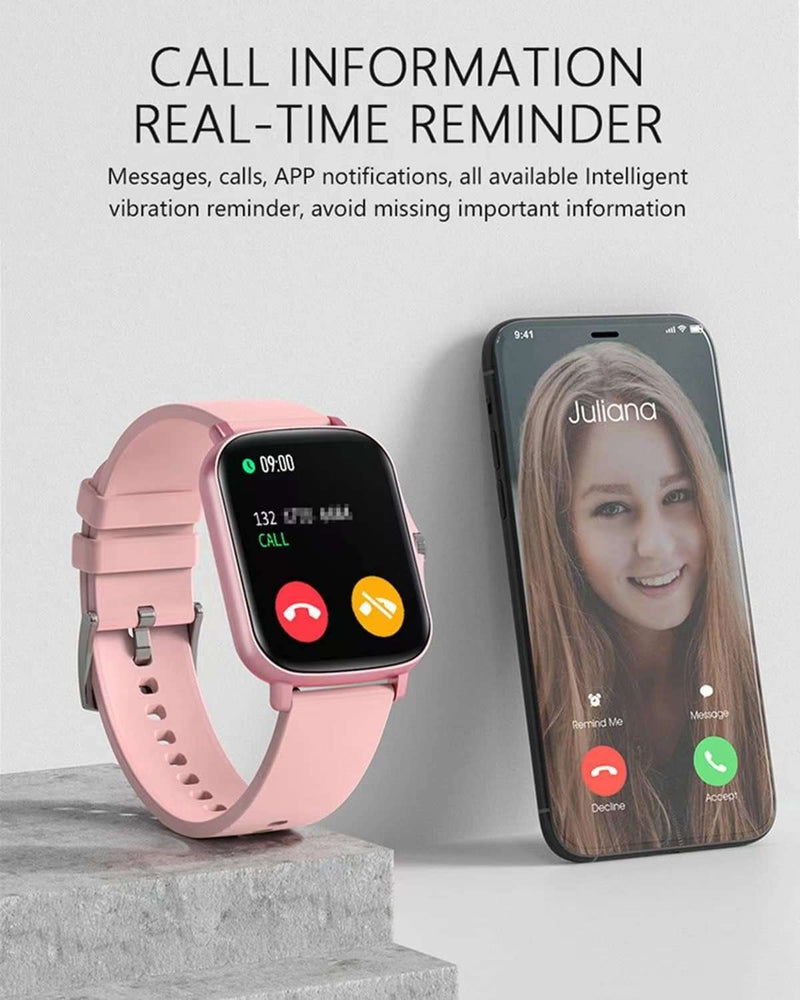 Smart Fitness Tracker Watch - IP68 Waterproof, Heart Rate, Sports Modes - Lacatang Shop