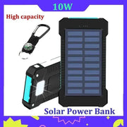 Solar Power Bank 500000Mah Free Shipping Fast Charging External Battery Outdoor Portable Compass Phone Charger For - Xiaomi - Iphone - Lacatang Shop