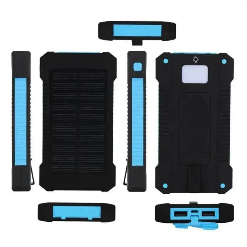 Solar Power Bank 500000Mah Free Shipping Fast Charging External Battery Outdoor Portable Compass Phone Charger For - Xiaomi - Iphone - Lacatang Shop