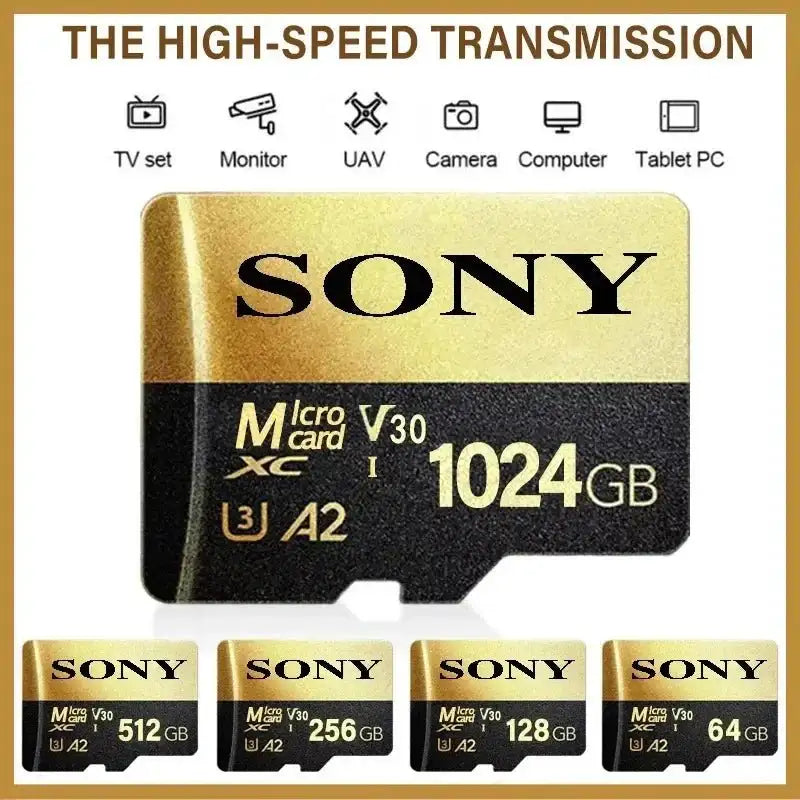 SONY Micro SD TF Card Mini 1TB - High-Speed, Durable Storage
