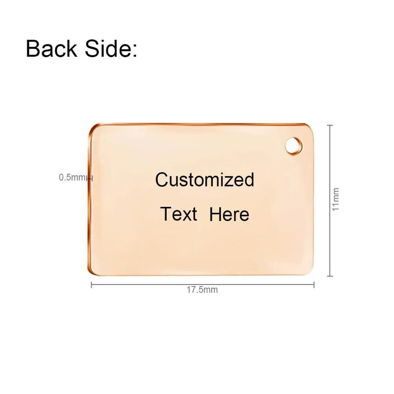 Stainless Steel Customized Letter Envelope Necklace Locket Jewelry Secret Love Note Pendant Engraved Note Photo for Women - Lacatang Shop