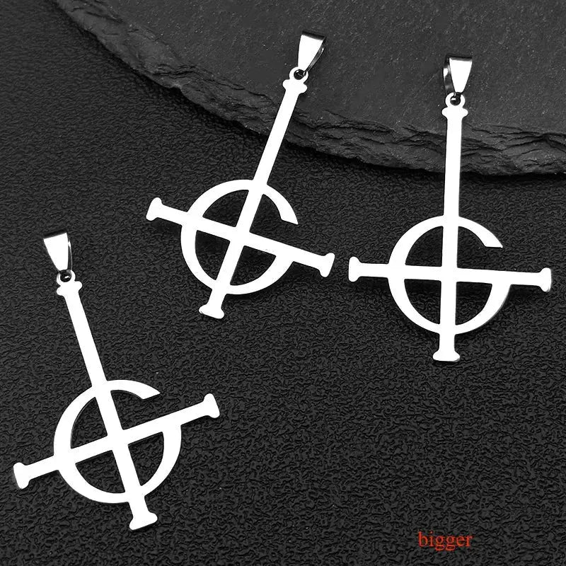 Stainless Steel Ghost Nameless Band BC Small Pendant Bracelets/Earrings for Women Men Diy Jewelry Accessories Making N1722S05 - Lacatang Shop