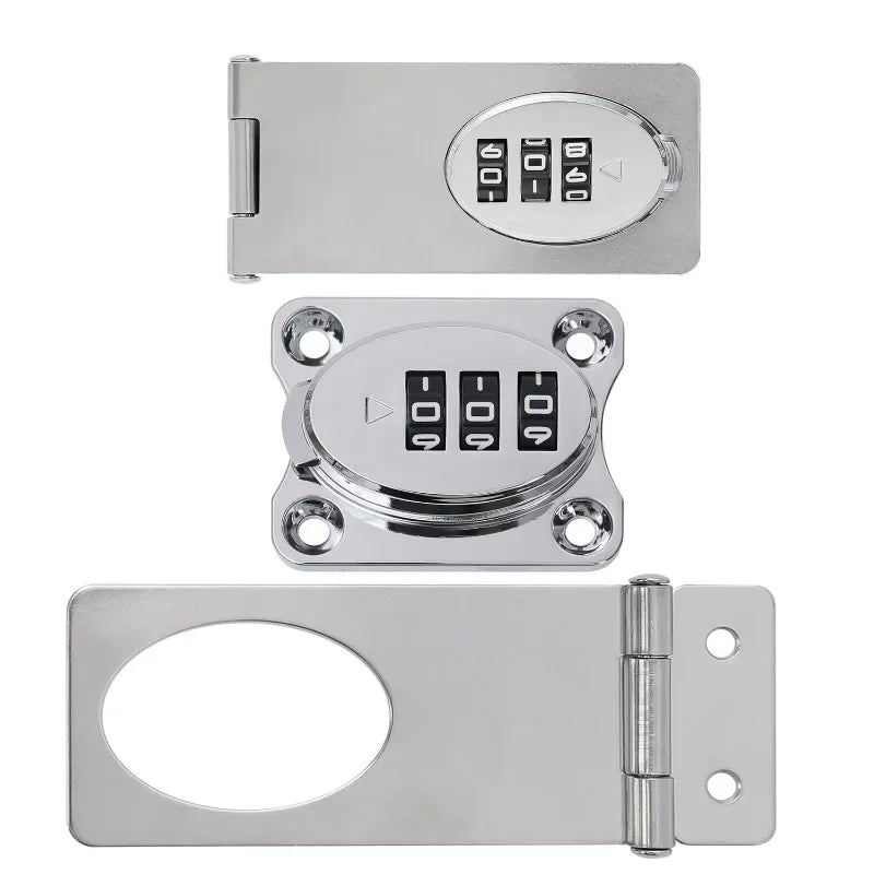 Stainless Steel Password Locks Slide Latches Keyless Combination Locks Kitchen Drawers Cabinets Cupboard Door Password Locks - Lacatang Shop