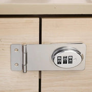 Stainless Steel Password Locks Slide Latches Keyless Combination Locks Kitchen Drawers Cabinets Cupboard Door Password Locks - Lacatang Shop