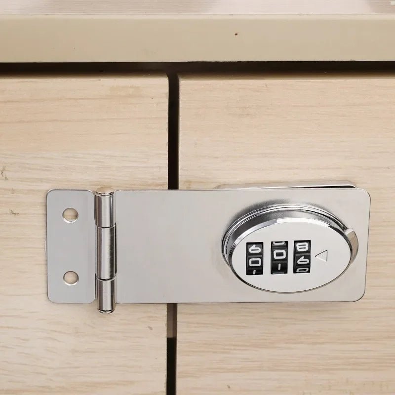 Stainless Steel Password Locks Slide Latches Keyless Combination Locks Kitchen Drawers Cabinets Cupboard Door Password Locks - Lacatang Shop