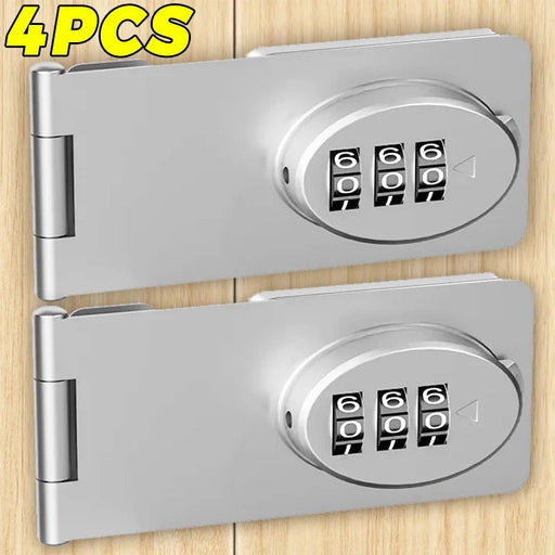Stainless Steel Password Locks Slide Latches Keyless Combination Locks Kitchen Drawers Cabinets Cupboard Door Password Locks - Lacatang Shop