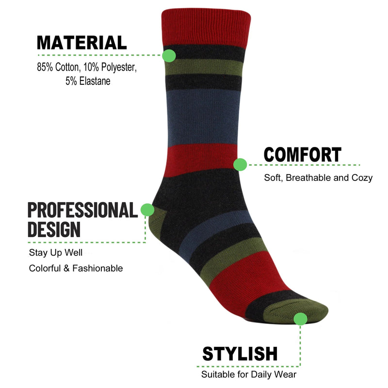 Striped Soft Socks Trio - Lacatang Shop