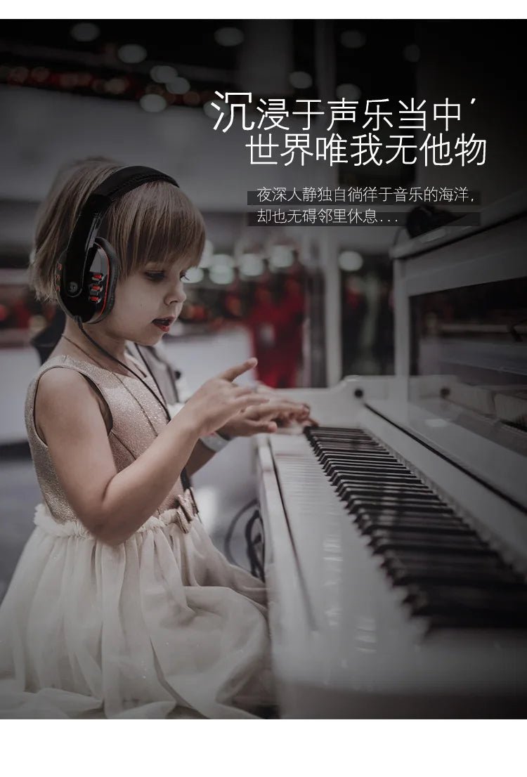 Student Musical Instrument Electronic Piano Headset 6.5mm Headset Monitor Headset Wired Guitar Music Headset Wholesale - Lacatang Shop