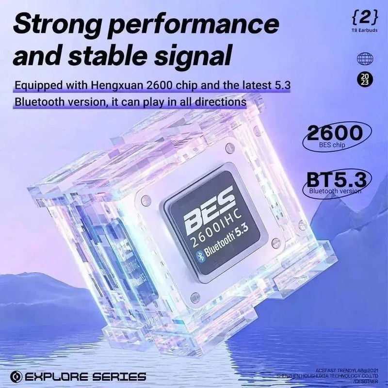 T8 Tes Bluetooth Earbuds with LED Digital Display Hifi Enc Bt 5.3 Wireless In - Ear Earphones for Xiaomi Huawei Iphone Headphone - Lacatang Shop