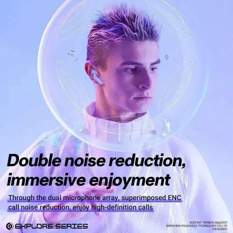 T8 Tes Bluetooth Earbuds with LED Digital Display Hifi Enc Bt 5.3 Wireless In - Ear Earphones for Xiaomi Huawei Iphone Headphone - Lacatang Shop