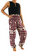 Burgundy ELEPHANT Pants Women Boho Pants Hippie Pants Yoga - Lacatang Shop