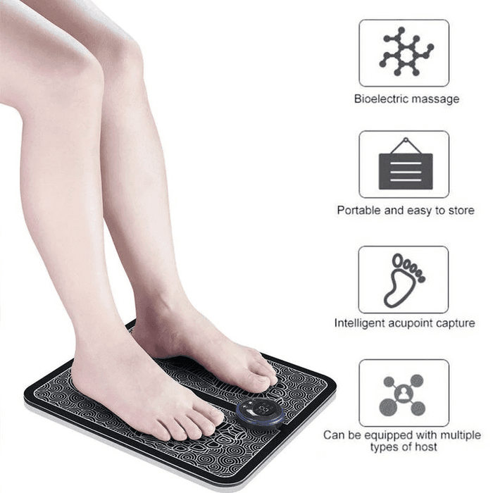 Electric EMS Foot Massager Pad Foot Muscle Stimulator Leg Massage - Lacatang Shop