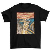The Scream Parody Cat T-Shirt - Lacatang Shop