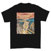 The Scream Parody Cat T-Shirt | Fun & Whimsical Design