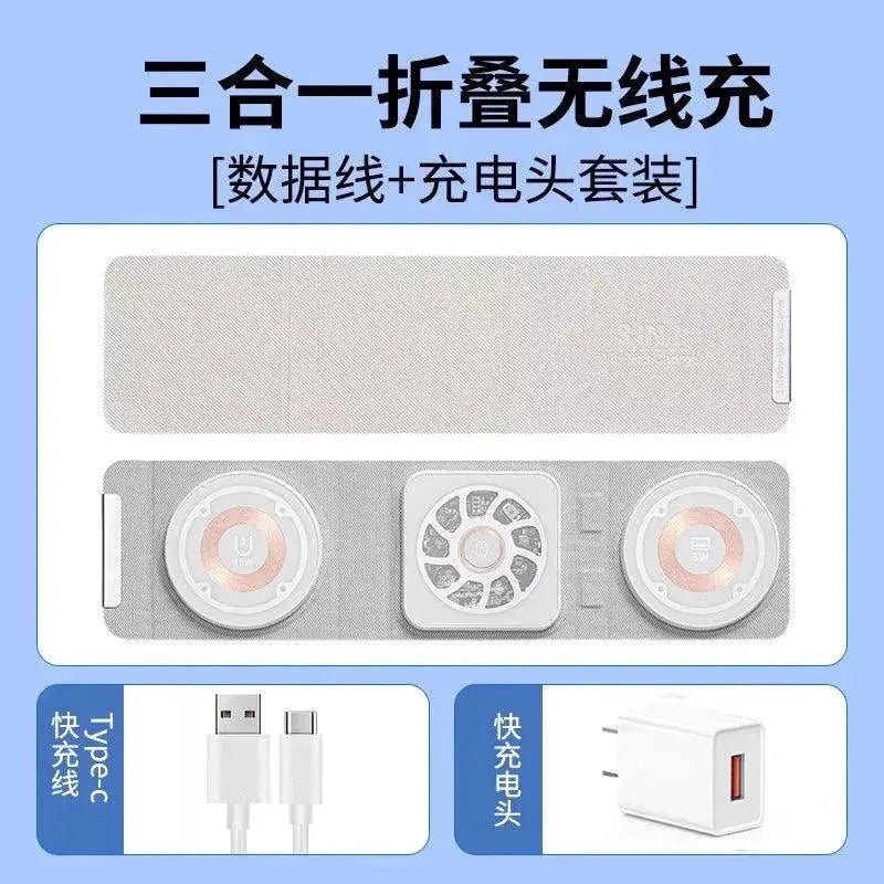 Three - in - One Wireless Charger Base Headset Apple - Lacatang Shop