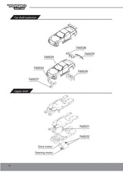 Turbo Racing 1:76 C71 RC Car Spare Parts - 760050 Racing Track Component (1 Piece) - Lacatang Shop