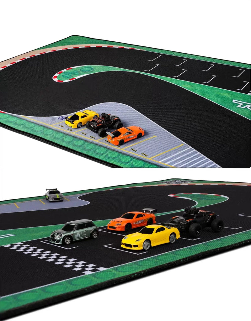 Turbo Racing 1:76 Electric Car Drift Track with Cement Pier and Jumping Platform - Lacatang Shop