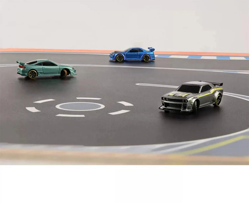 Turbo Racing 1:76 Electric Car Drift Track with Cement Pier and Jumping Platform - Lacatang Shop