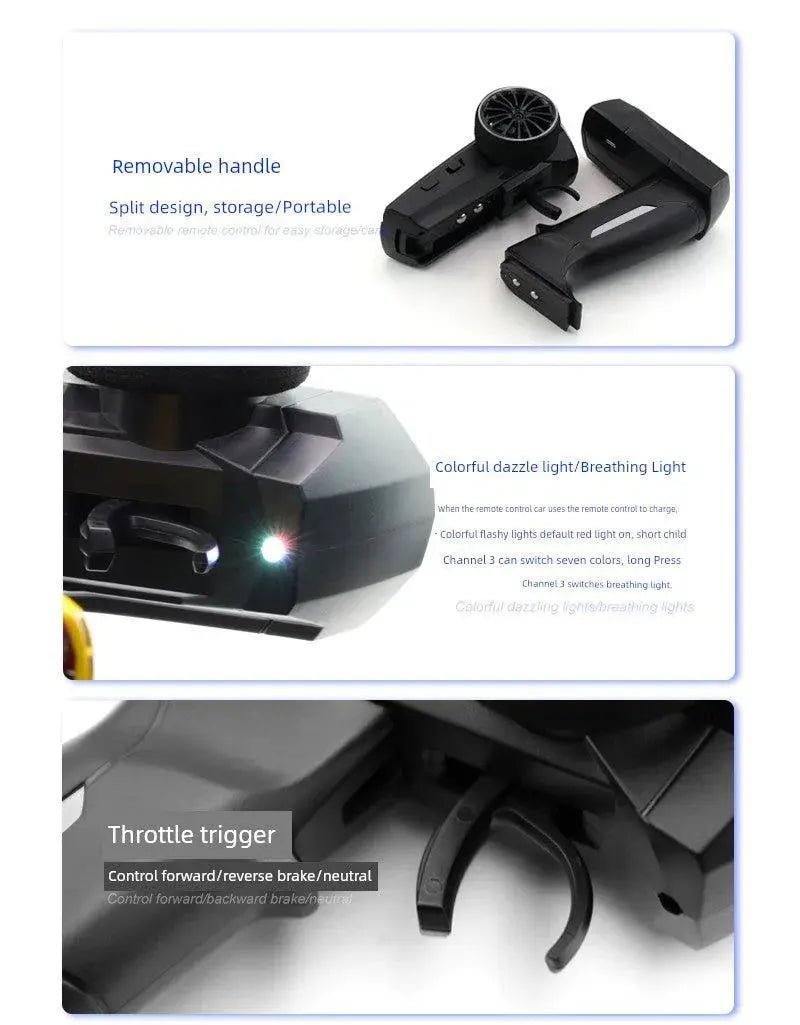 Turbo Racing 1:76 Miniature Full - Scale C71c72c73c74 Remote Control Electric Drift Sports Car Toy - Lacatang Shop