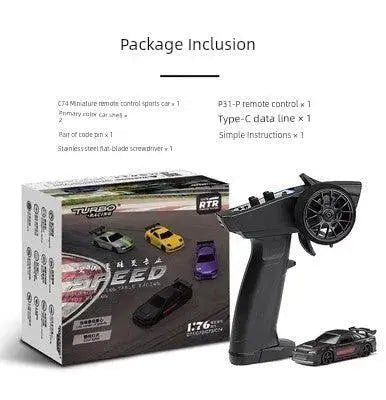 Turbo Racing 1:76 Miniature Full - Scale C71c72c73c74 Remote Control Electric Drift Sports Car Toy - Lacatang Shop