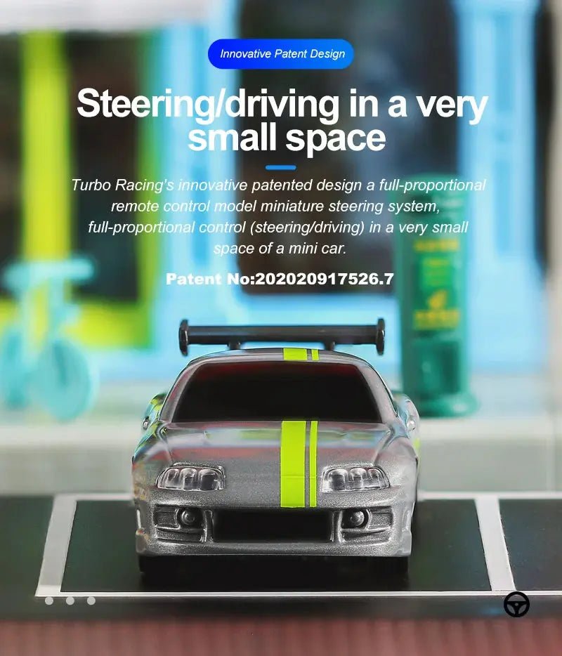 Turbo Racing 1:76 Scale RC Sport Car C72 C73 Table Game Racing Remote Control Mini Model Full Proportional RTR Kit Toys - Lacatang Shop