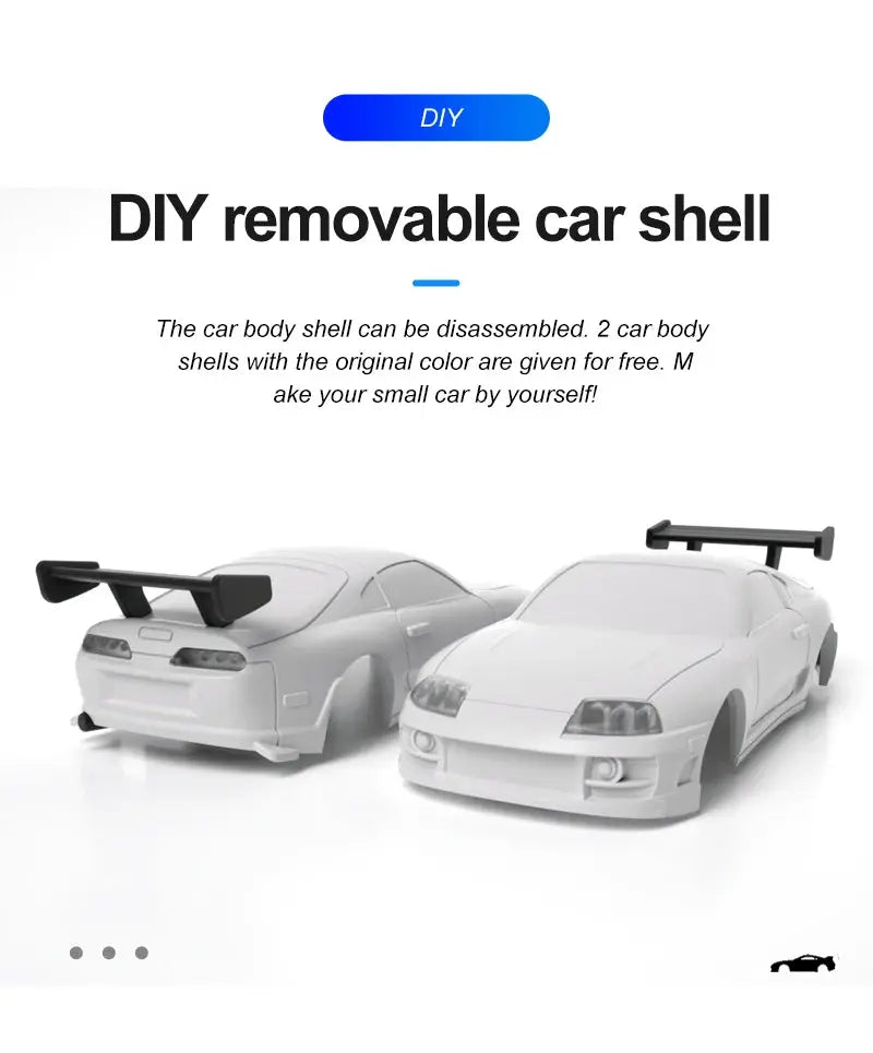 Turbo Racing 1:76 Scale RC Sport Car C72 C73 Table Game Racing Remote Control Mini Model Full Proportional RTR Kit Toys - Lacatang Shop