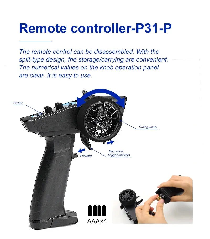 Turbo Racing 1:76 Scale RC Sport Car C72 C73 Table Game Racing Remote Control Mini Model Full Proportional RTR Kit Toys - Lacatang Shop