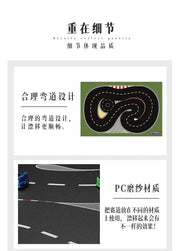 Turbo Racing Drift Track Set with Jumping Platform and Cement Pier - 1:76 Scale Car Scene Mat - Lacatang Shop