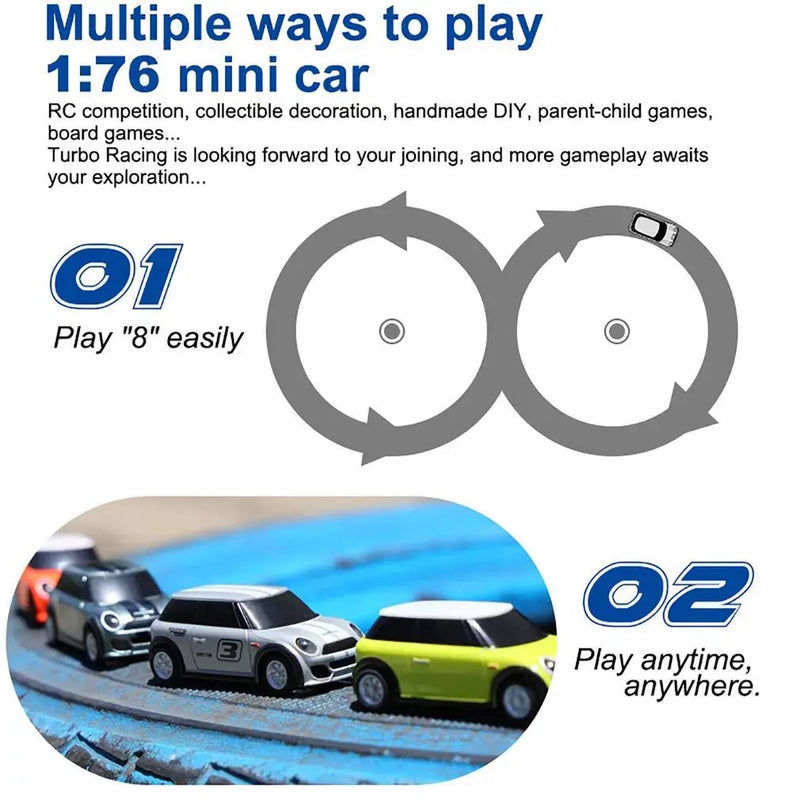 Turbo Racing RTR 1/76 Two RC Cars 3rd Anniversary Version Mini Full Proportional Kids Toys Electric Vehicle Off Road - Lacatang Shop