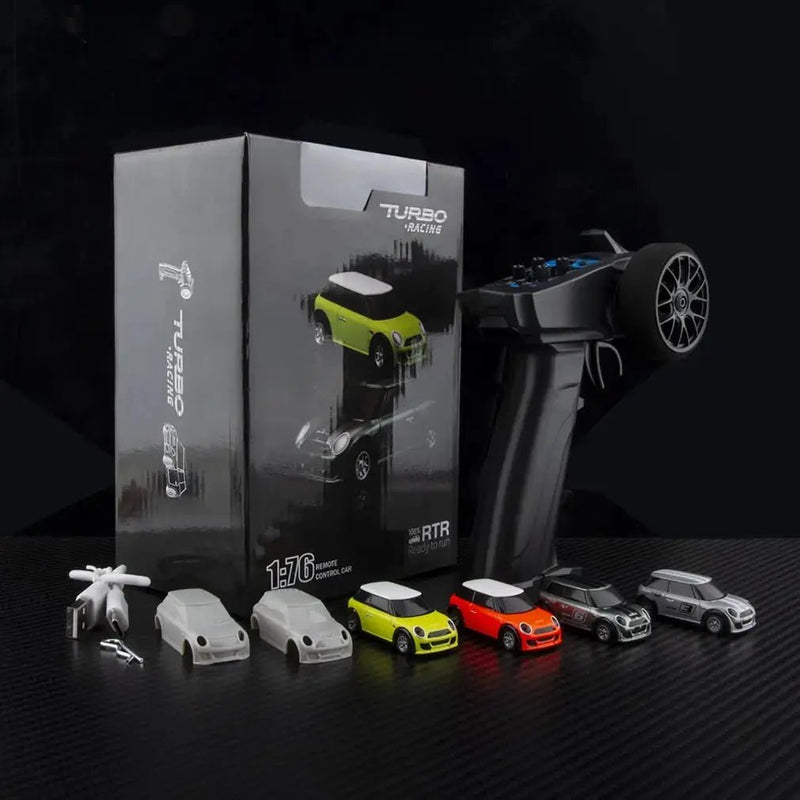 Turbo Racing RTR 1/76 Two RC Cars 3rd Anniversary Version Mini Full Proportional Kids Toys Electric Vehicle Off Road - Lacatang Shop