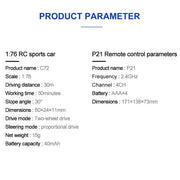 Turbo Racing RTR 1/76 Two RC Cars 3rd Anniversary Version Mini Full Proportional Kids Toys Electric Vehicle Off Road - Lacatang Shop