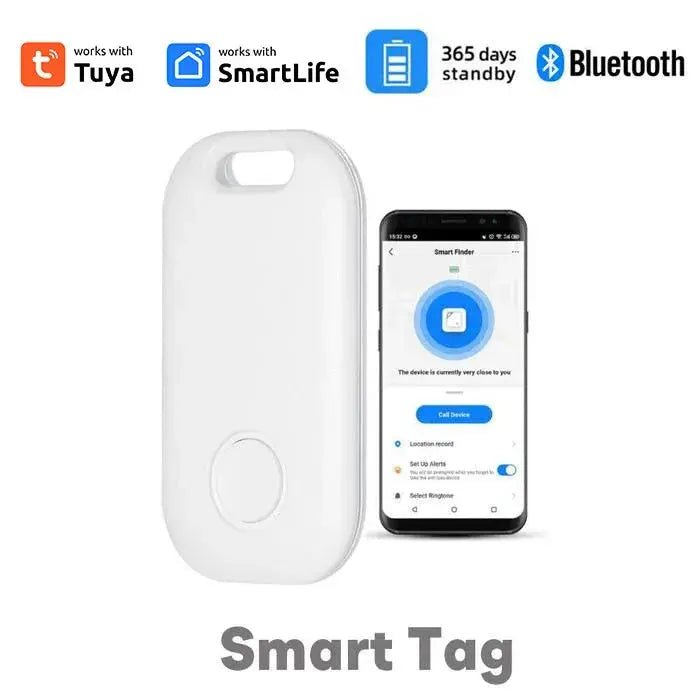 Tuya Mini GPS Tracker Wireless Louder Ring Product WIFI Location Tracker Anti Lost Alarm Smart Keychain 2 - way Search Key Finder - Lacatang Shop