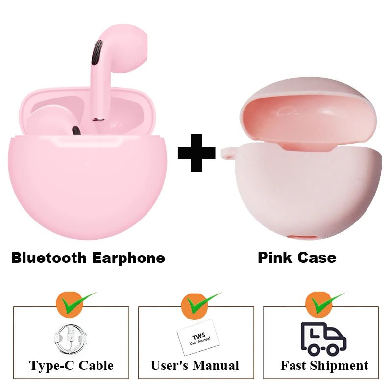 TWS Bluetooth Earphones Wireless Bluetooth Headset Noise Cancelling Earbuds with Mic Wireless Headphones for IPhone - Lacatang Shop