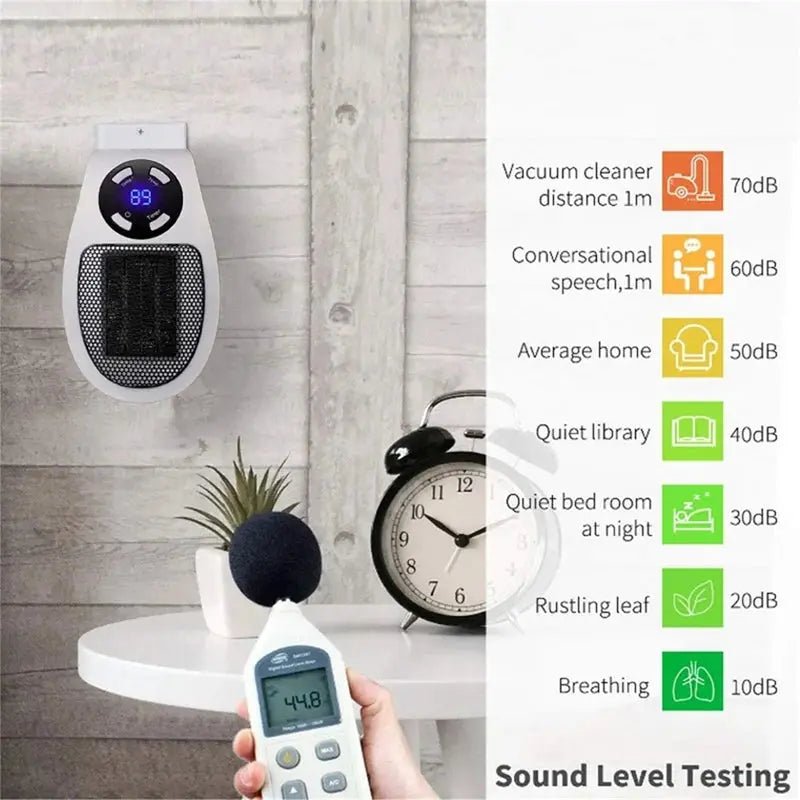 Ultra Air Heater, 2025 Upgraded Plug In Heater, Ultra Air Heater With Adjustable Thermostat Time And Led Display EU Plug - Lacatang Shop