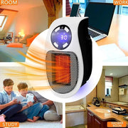 Ultra Air Heater, 2025 Upgraded Plug In Heater, Ultra Air Heater With Adjustable Thermostat Time And Led Display EU Plug - Lacatang Shop