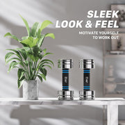 UltraFlex Adjustable Chrome Dumbbells with Foam Grip - Lacatang Shop