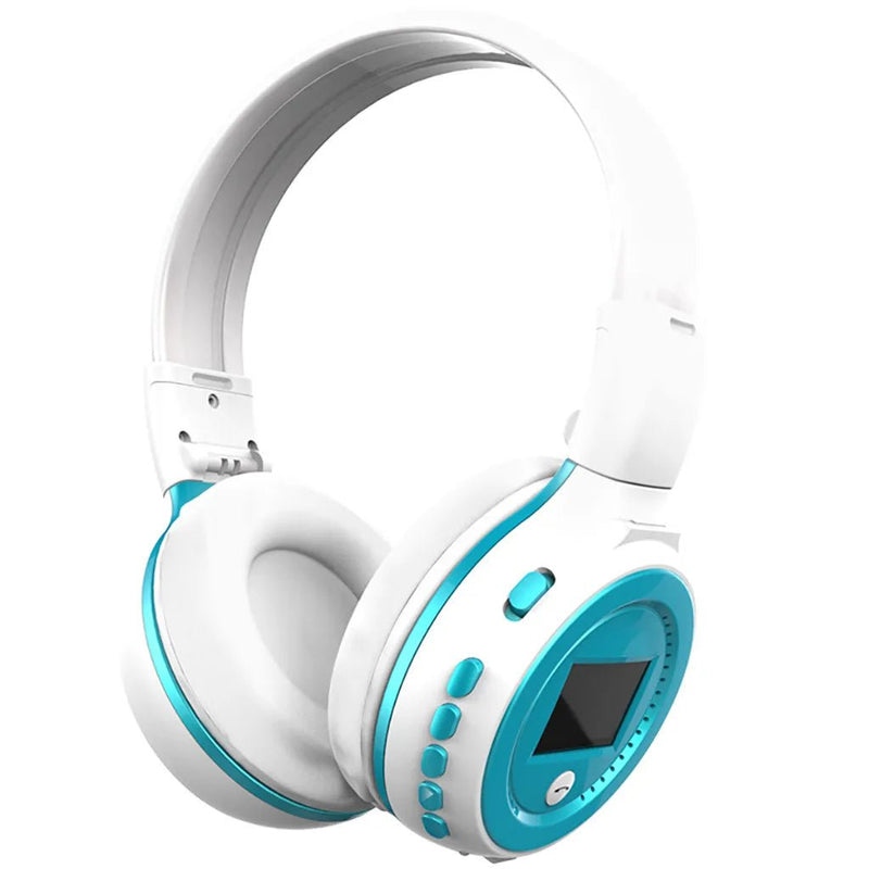 Universal Foldable Sports Wireless Headset Led Fm Radio Headphone Support Tf - Lacatang Shop