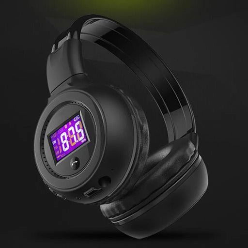 Universal Foldable Sports Wireless Headset Led Fm Radio Headphone Support Tf - Lacatang Shop