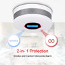 Home Security Fire Alarm for Gas Carbon Monoxide and Explosives with LED Indicator Built in Siren Alert Voice 110db - Lacatang Shop