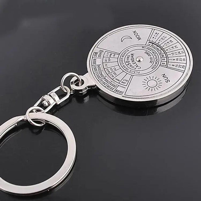 50 Years Super Perpetual Calendar Key Chain Bottle Opener Key Rings Astrology KeyChain Party Gift Key Holder Gift Jewelry - Lacatang Shop