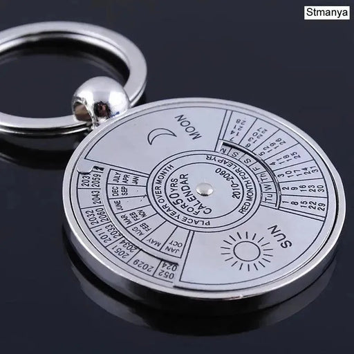 50 Years Super Perpetual Calendar Key Chain Bottle Opener Key Rings Astrology KeyChain Party Gift Key Holder Gift Jewelry - Lacatang Shop