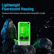 V10 EDC Keychain Light 1000 LM Powerful LED Flashlight Type - C Rechargeable Uv Lamp Tiki Fishing Torch Camping Lantern - Lacatang Shop