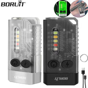 V10 EDC Keychain Light 1000 LM Powerful LED Flashlight Type - C Rechargeable Uv Lamp Tiki Fishing Torch Camping Lantern - Lacatang Shop